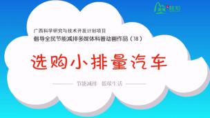 倡导全民节能减排多媒体科普动画作品（19）：选购小排量汽车