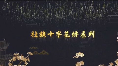 壮族十字花绣